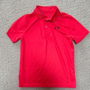 Under Armour Kids Bright Red Polo
